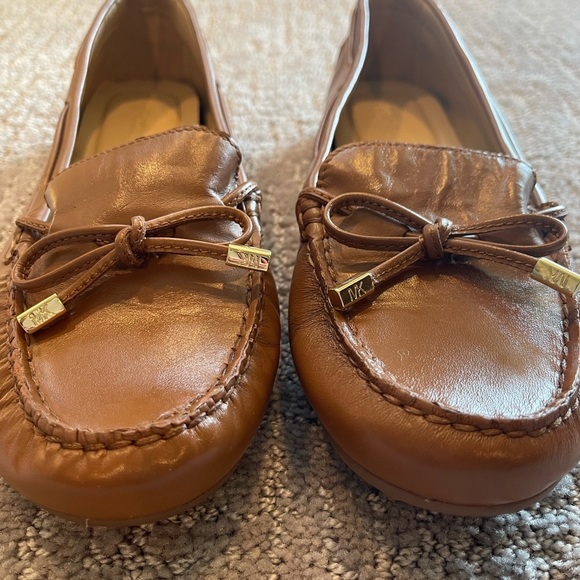 Michael Kors Brown Leather Sutton Moccasin/ Loafers, Comfort, Gold Accents, 9.5M - Picture 5 of 15